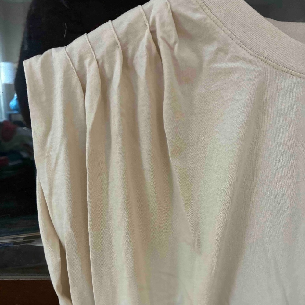 Anthropologie Tan Pilcro Sleeveless Shirt, Size S